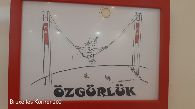Yusuf Cınal'ın Yeni kitabi ve Yasin Halaç'ın yeni karikatürleri sergilendi.