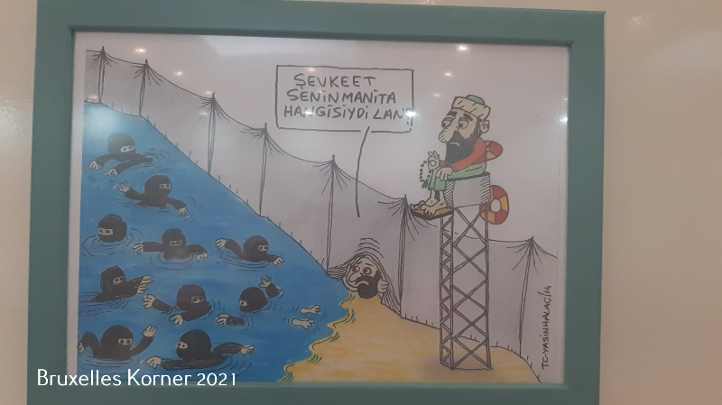 Yusuf Cınal'ın Yeni kitabi ve Yasin Halaç'ın yeni karikatürleri sergilendi.