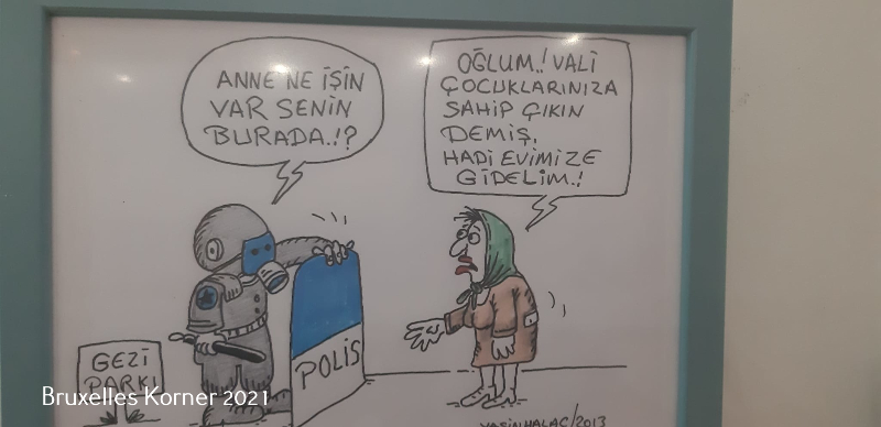 Yusuf Cınal'ın Yeni kitabi ve Yasin Halaç'ın yeni karikatürleri sergilendi.
