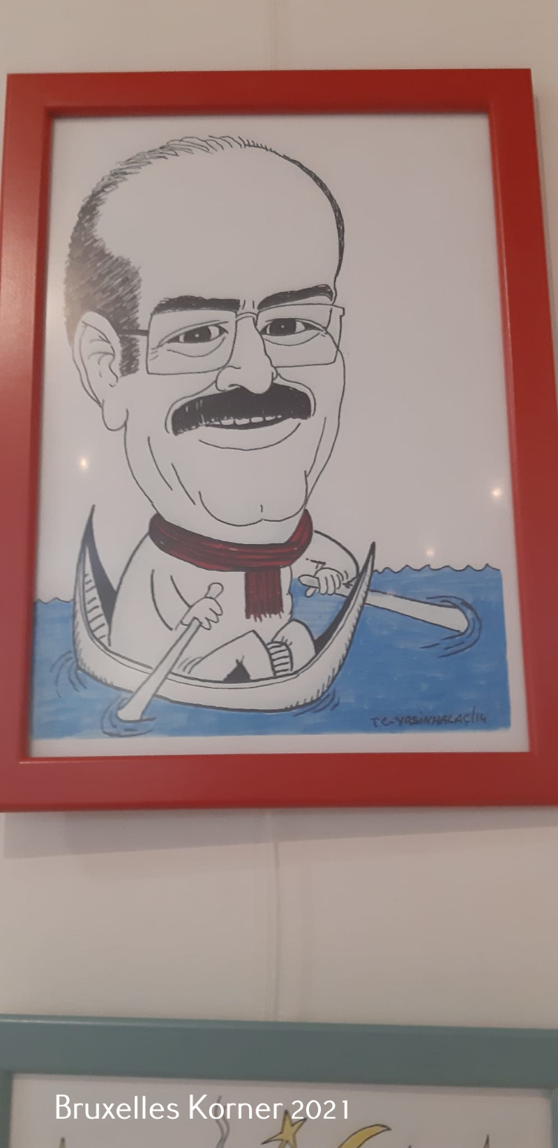 Yusuf Cınal'ın Yeni kitabi ve Yasin Halaç'ın yeni karikatürleri sergilendi.