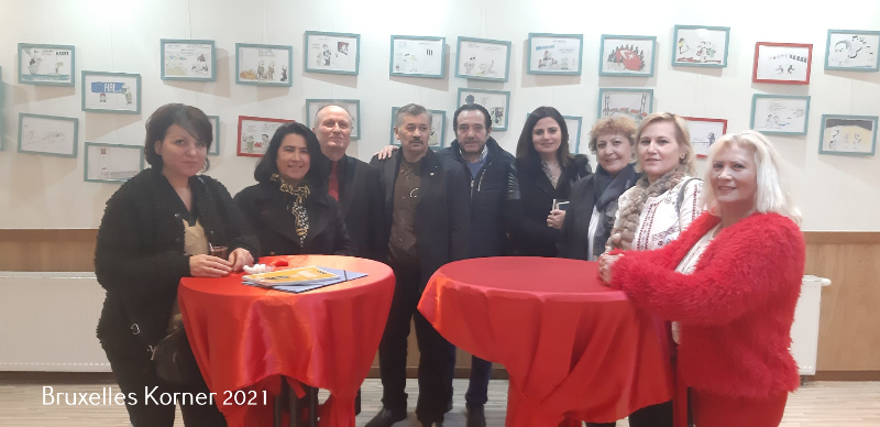 Yusuf Cınal'ın Yeni kitabi ve Yasin Halaç'ın yeni karikatürleri sergilendi.