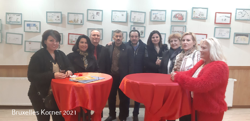 Yusuf Cınal'ın Yeni kitabi ve Yasin Halaç'ın yeni karikatürleri sergilendi.