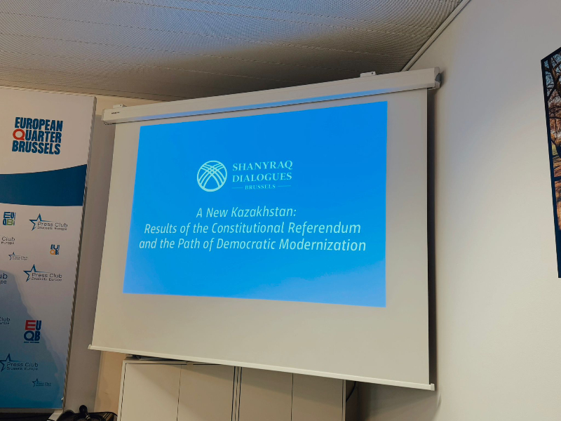 Un Nouveau Kazakhstan face à l'Europe : le référendum constitutionnel en débat à Bruxelles