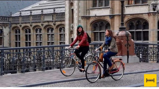Belçika'da işe bisikletle gidenler para alacak