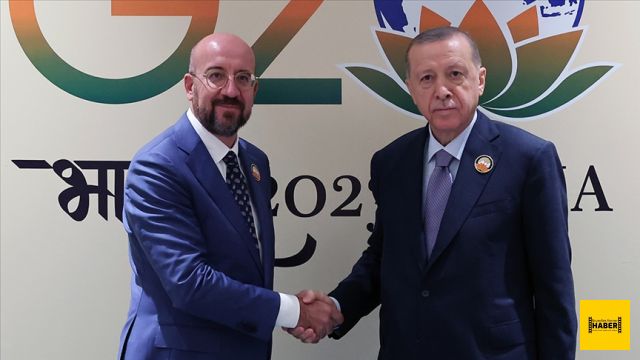 Cumhurbaşkanı Erdoğan, AB Konseyi Başkanı Charles Michel'i kabul etti