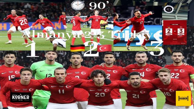 Türkiye deplasmanda Almanya'yı 3-2 mağlup etti