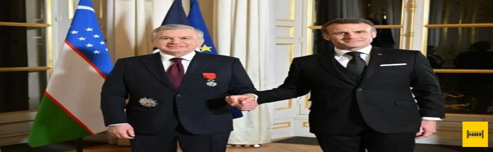 CUMHURBAŞKANI MİRZİYOYEV’E FRANSIZ LİYAKAT NİŞANI