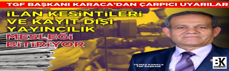 TGF Genel Başkanı Karaca'dan Çarpıcı Açıklamalar
