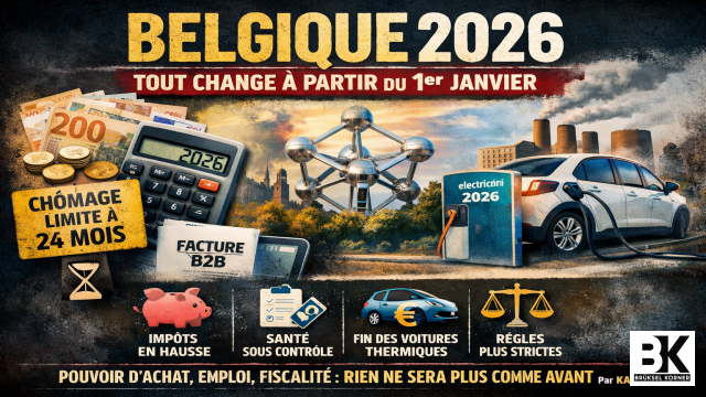 Belgique 2026 : tout change à partir du 1er janvier