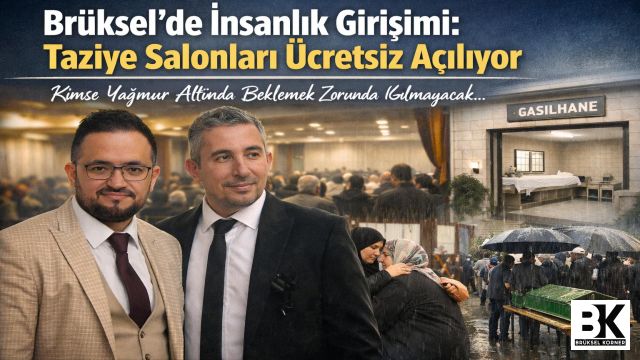 Brüksel’de İnsanlık Girişimi: Taziye Salonları Ücretsiz Açılıyor