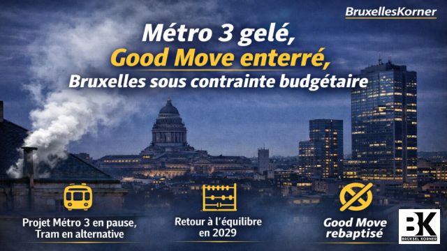 Fumée blanche à Bruxelles : Métro 3 gelé, Good Move rebaptisé, et un gouvernement sous contrainte
