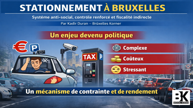 Stationnement à Bruxelles , Système anti-social, contrôle renforcé et fiscalité indirecte