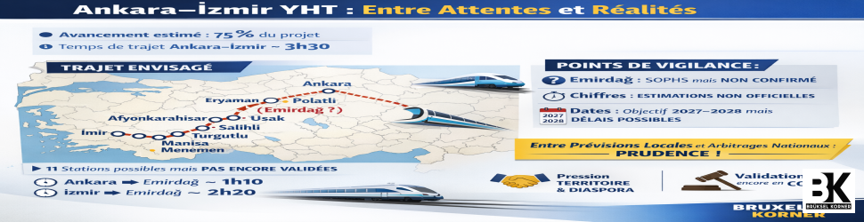 Ankara–İzmir YHT : entre projections locales et réalité du chantier