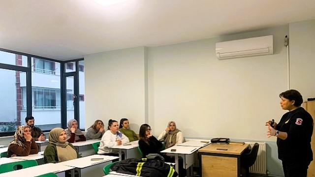 Bilgievleri personeli yangına karşı bilinçlendirildi