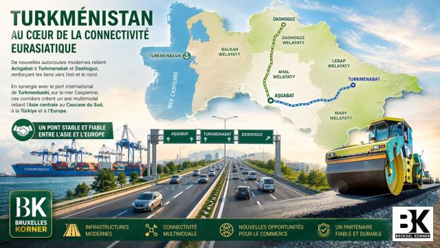 Turkménistan : les autoroutes de la connectivité eurasiatique