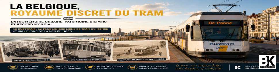 La Belgique, royaume discret du tram : entre mémoire urbaine, patrimoine disparu et record mondial