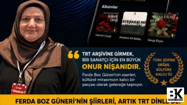 YAZARIMIZ FERDA BOZ GÜNERİ’NİN ŞİİRLERİ TRT ARŞİVİNDE