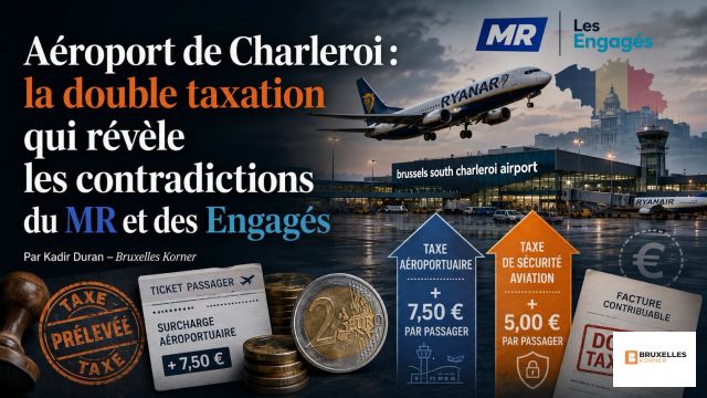 Aéroport de Charleroi : la double taxation qui révèle les contradictions du MR et des Engagés