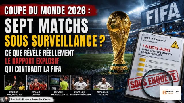 Coupe du monde 2026 : sept matchs sous surveillance ? Ce que révèle réellement le rapport explosif qui contredit la FIFA