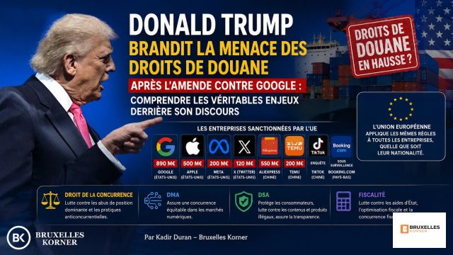 Donald Trump brandit la menace des droits de douane après l'amende contre Google : comprendre les véritables enjeux derrière son discours
