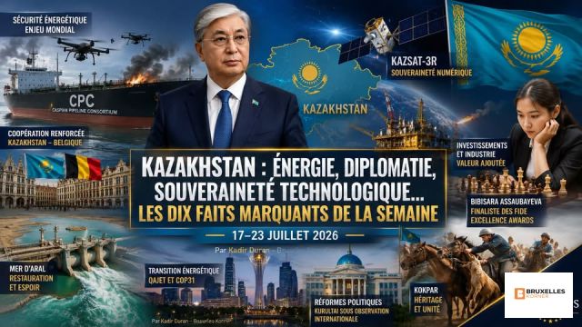 Kazakhstan : énergie, diplomatie, souveraineté technologique… les dix faits marquants de la semaine