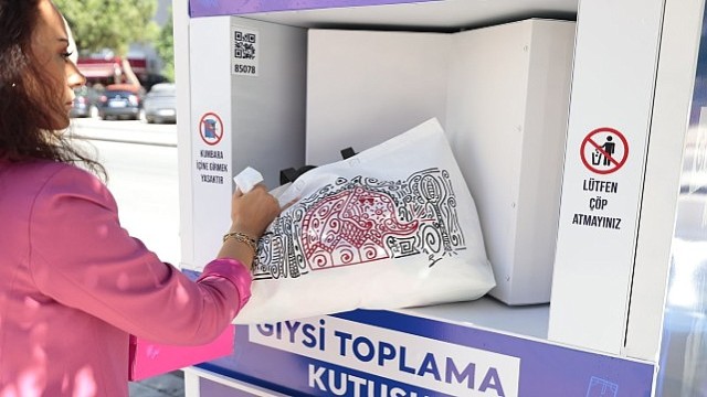 Konaklıların eski giysileri çöpe değil geri dönüşüme gidiyor