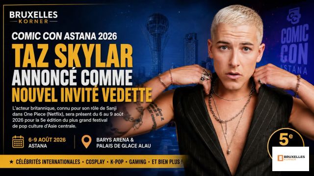 Taz Skylar annoncé comme nouvel invité vedette du Comic Con Astana 2026