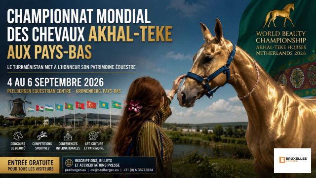 Championnat mondial des chevaux Akhal-Teke aux Pays-Bas : 4 au 6 septembre