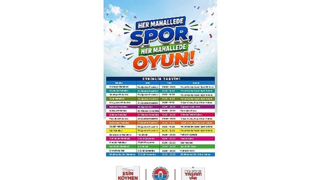 Maltepe’nin mahallelerinde 'Spor ve Oyun Şöleni’ heyecanı yaşanacak