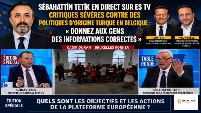 Sebahattin Tetik critique sévèrement certains responsables politiques belgo-turcs en direct sur ES TV : « Donnez aux gens des informations correctes »