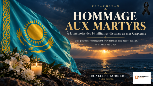 Kazakhstan : quatorze militaires morts en mer Caspienne, Bruxelles Korner s’associe au deuil des familles