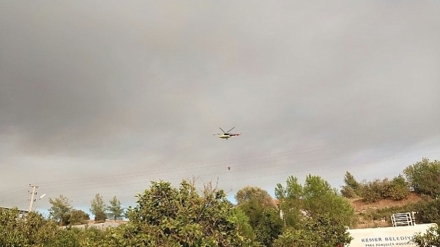Kumluca’daki orman yangınına Kemer Belediyesi’nden destek