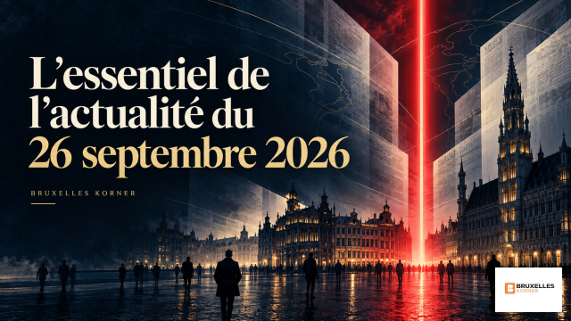 L’essentiel de l’actualité du 26 septembre 2026