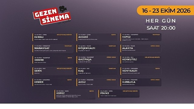 Altın Portakal Heyecanı “Gezen Sinema” ile Antalya’nın Dört Bir Yanına Yayılıyor