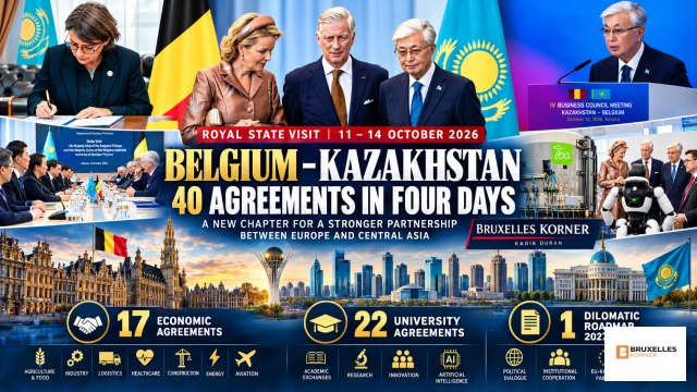 BELGIUM–KAZAKHSTAN: 40 AGREEMENTS IN FOUR DAY