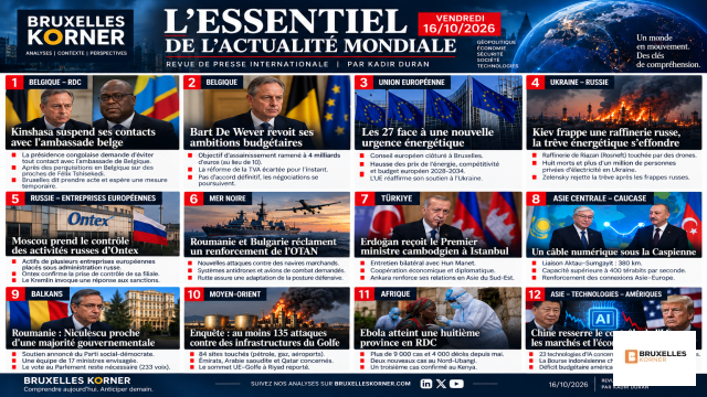 L’ESSENTIEL DE L’ACTUALITÉ MONDIALE Vendredi 16 octobre 2026