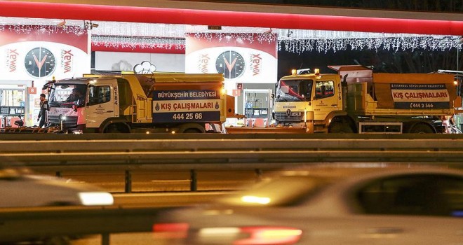 İstanbul'da kar hazırlığı başladı