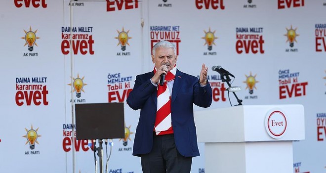 Başbakan Yıldırım: Bu hayırcılar milletin sevdiğini sevmezler