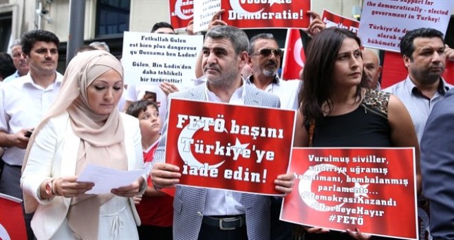 Belçika’da FETÖ’nün darbe girişimine tepki