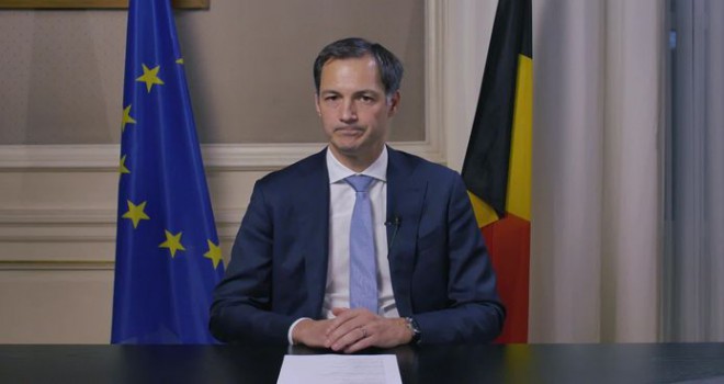 De Croo, ülke genelinde 'kısmi tecrit' uygulamasına geçildiǧini duyurdu
