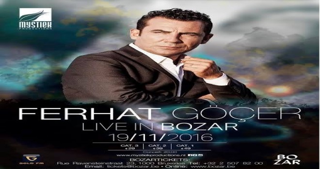Ferhat Göçer özel bir konser için Belcika’ya geliyor!