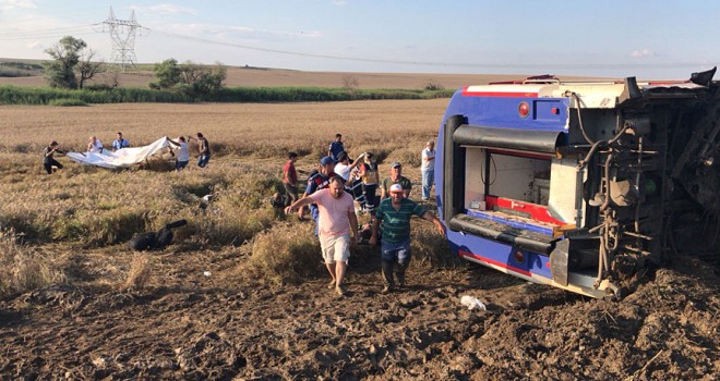 Ulaştırma Bakanlığı Tekirdağ'daki tren kazasının nedenini açıkladı