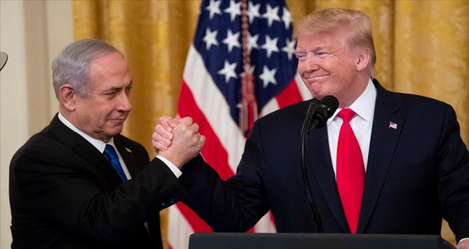 ABD Başkanı Trump sözde Orta Doğu barış planını açıkladı