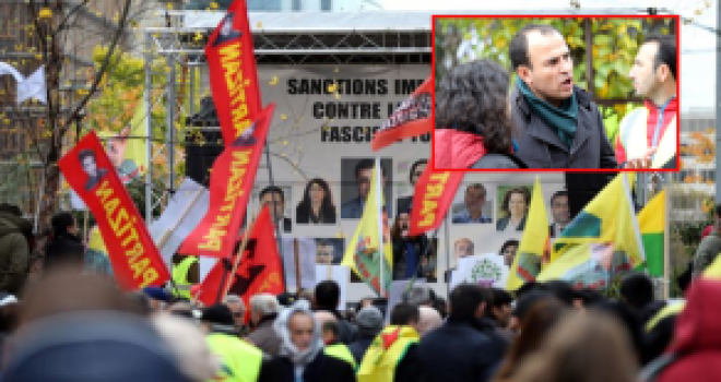 Kaçak HDP'lilerin de olduğu, Avrupa'nın birçok ülkesinden otobüslerle getirilen terör örgütü PKK yandaşları Belçika'nın başkenti Brüksel'de gösteri düzenledi.