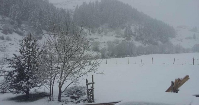 Kastamonu ve Ordu’da mayıs ayında kar sürprizi: Ormanlar ve yaylalar beyaza büründü