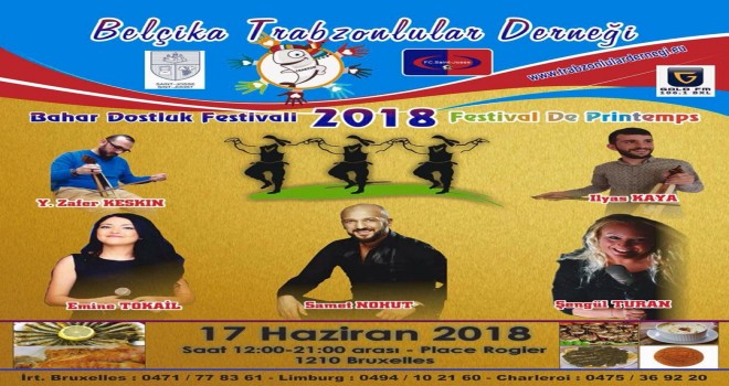 Belçikalı Trabzonlular Derneğinden 'Bahar Dostluk Festivali'