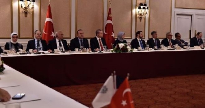 Erdoğan ABD'deki temaslarına başladı