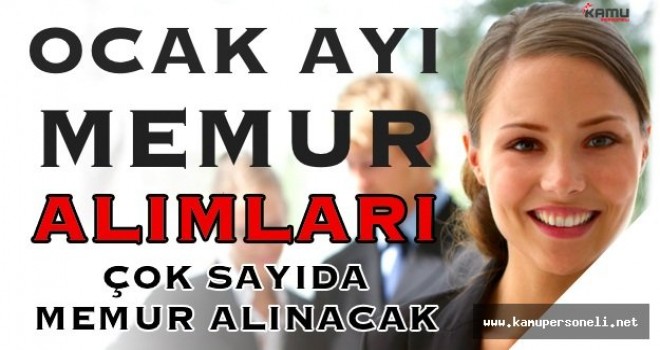 Ocak Ayında Kamuya 7 bine yakın memur personeli alım yapılıyor (KPSS'li, KPSS’siz , Lisans, Önlisans, Lise)