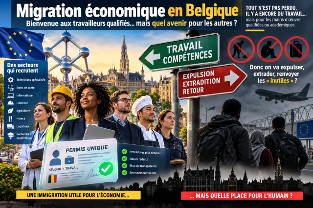 Migration économique en Belgique : bienvenue aux travailleurs qualifiés, mais quel avenir pour les autres étrangers ?