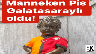 Manneken Pis Galatasaraylı oldu !